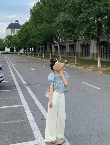 夏装一整套多巴胺女孩穿搭小个子网红炸街活泼减龄韩剧两件套装女