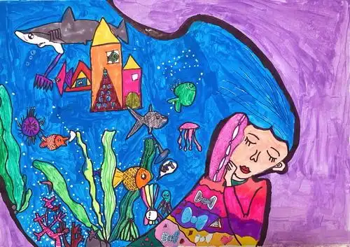 梦里的海底世界儿童绘画获奖