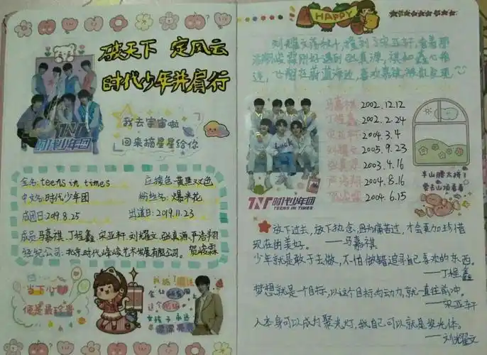 tnt时代少年团手账
