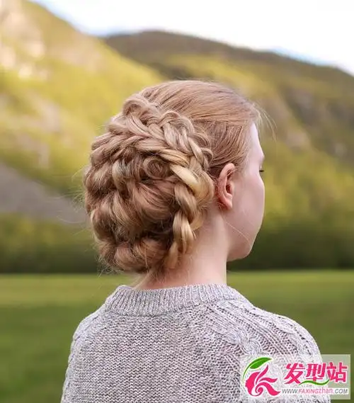 欧式复古新娘盘发经典新娘盘发发型图片大全