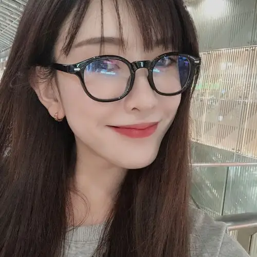 抗蓝光护目网红平光镜眼镜女生近视眼睛可配度数男款抖音黑框地摊