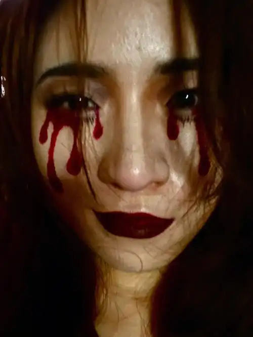 万圣节妆容孤独的鬼