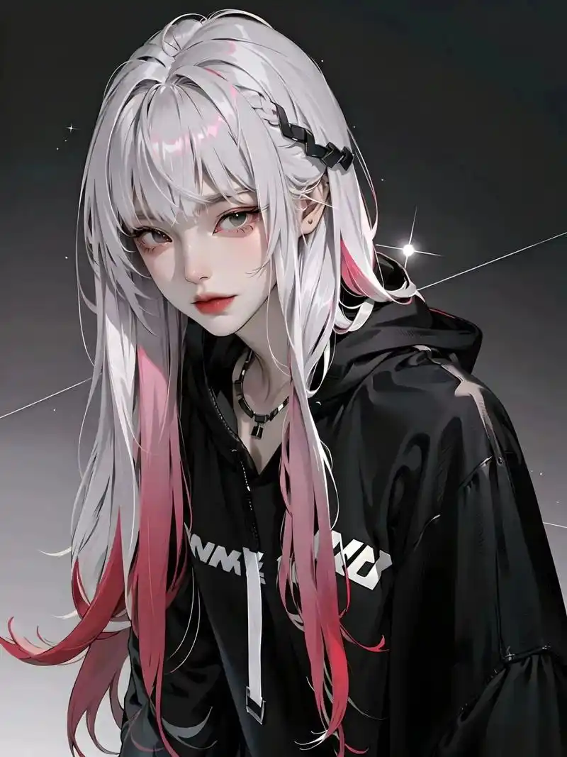 女生头像|白毛挑染御姐系,眼神我爱了 只要不关注任何人的动态,不揣测