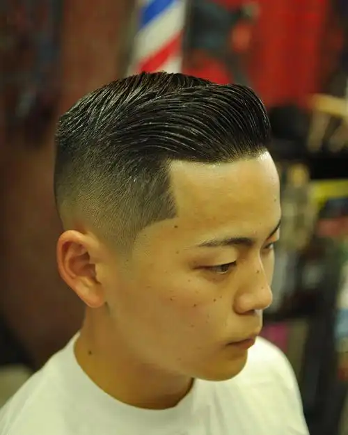 超级帅气的男士发型飞机头背头时尚烫发适合大多数男士