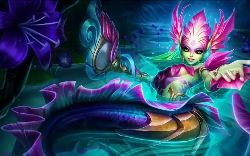 【一只撒兔/河水之灵娜美皮肤】《英雄联盟》唤潮鲛姬河水之灵娜美