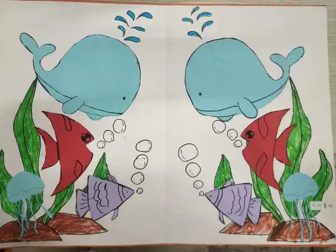 "对称美图形"剪贴画综合实践活动