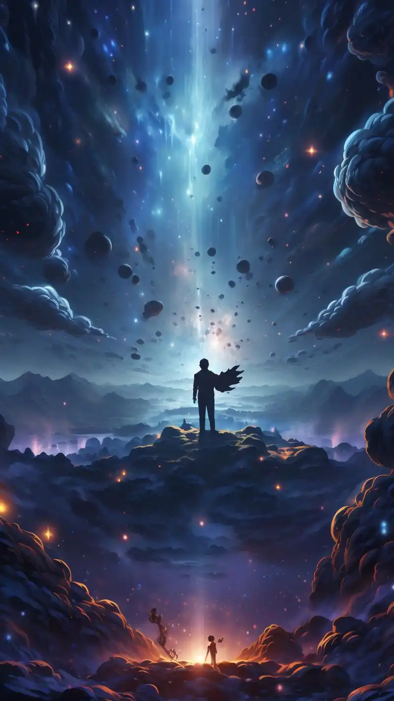 男生专属微信星空背景图90