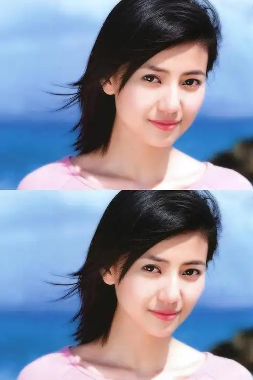 一直都有"纯天然美女"之称的高圆圆,还是以前的脸型好看.