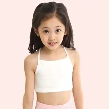 5折 3件8折】小女孩女童发育期小背心内衣打底吊带式宝宝儿童小学生
