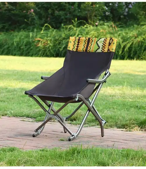 逸家伴侣户外折叠椅午休椅半躺椅靠背椅钓鱼椅休闲椅铝合金沙滩椅久坐