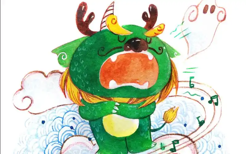 【cc绘画室】你点图我来画之练唱歌的貔貅