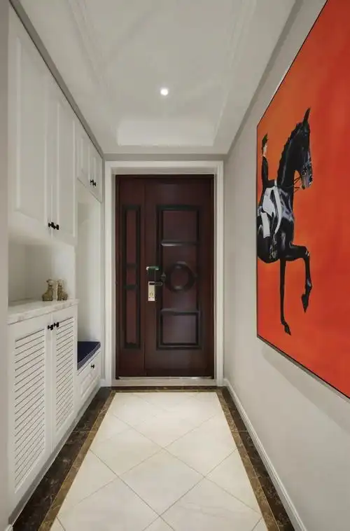 澳比德全屋定制 进门是长玄关如何设计实用不压抑?