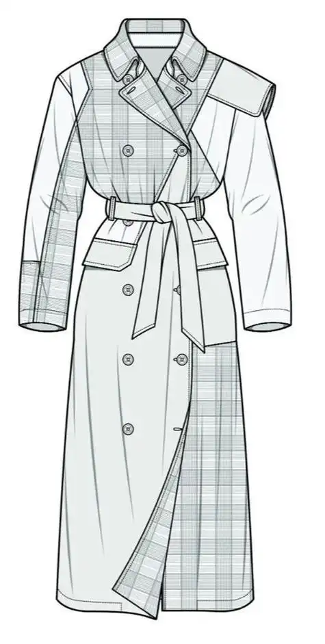 风衣简笔画黄金风衣简笔画