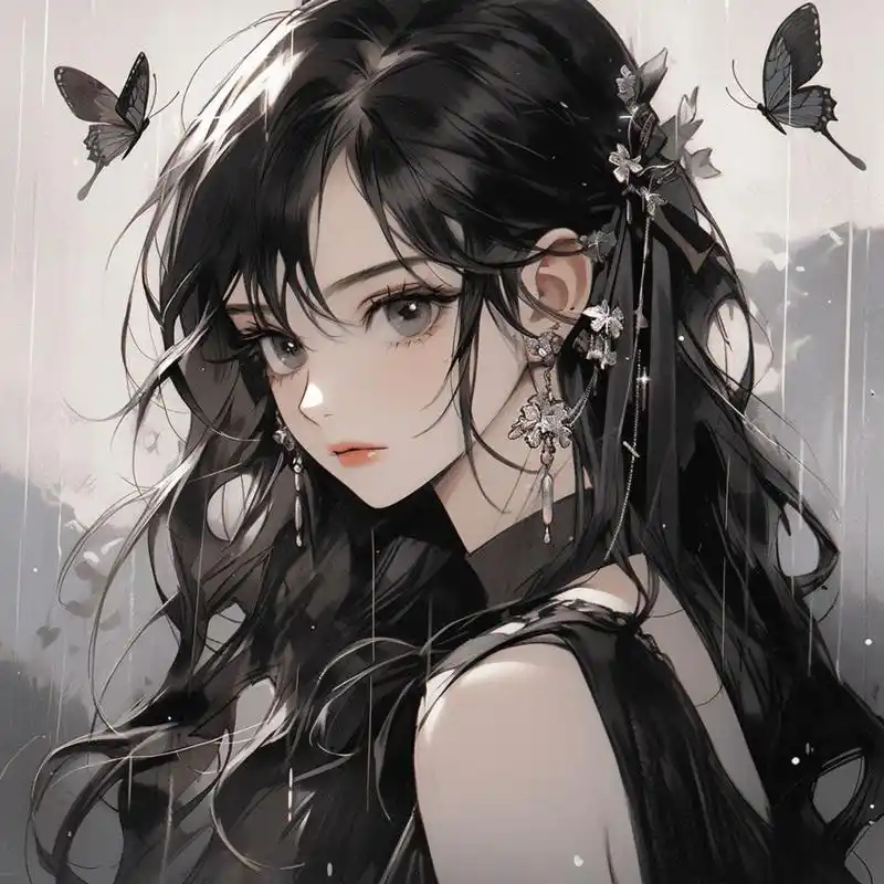 ai绝美女生华丽头像