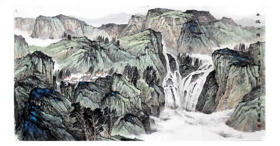 记艺癸卯初春王泽培中国画山水系列作品欣赏