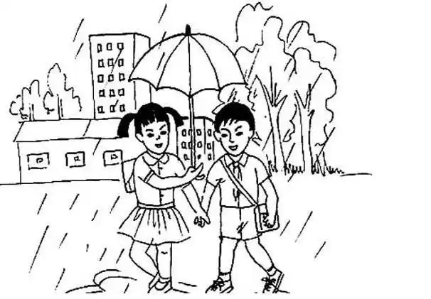 助人为乐主题人物简笔画小女孩简笔画