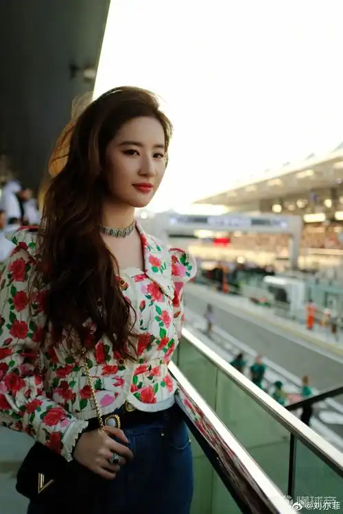 太养眼了!女神 赛车,刘亦菲社媒晒f1阿布扎比站现场观赛照