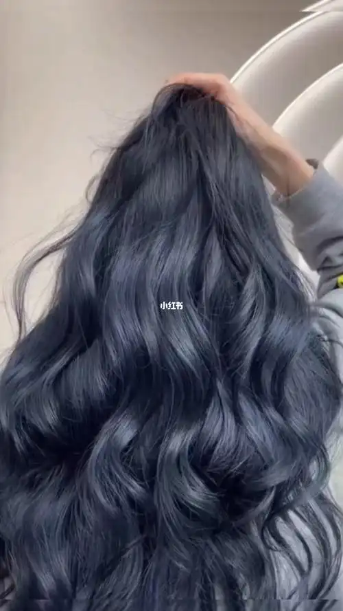 疯狂被追问的发色0808雾霾蓝黑色