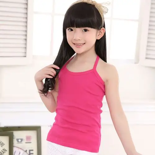 儿童背心男女童吊带背心宝宝婴儿背心纯棉夏季打底衫内衣跨栏工字