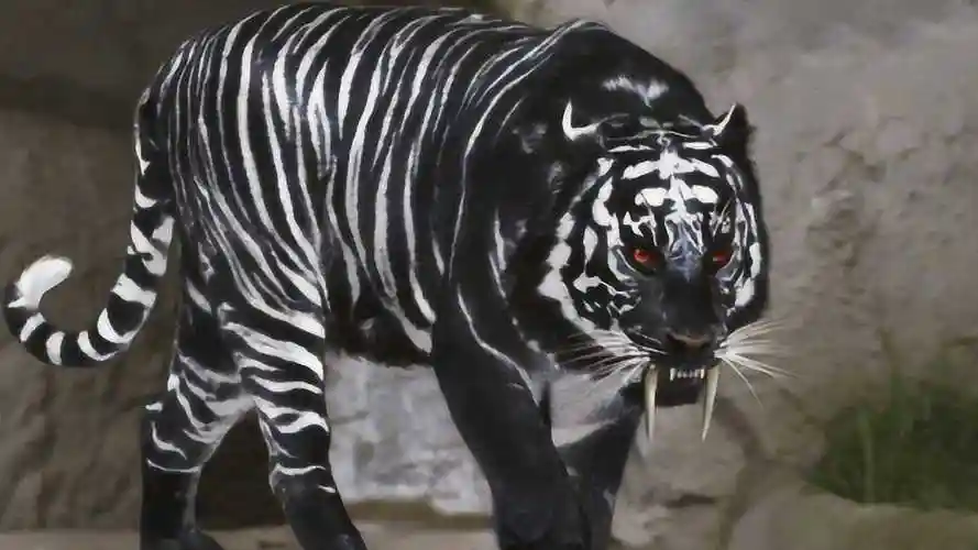 全球唯一"黑色老虎",战斗力超级无敌强,与东北虎孰强孰弱?