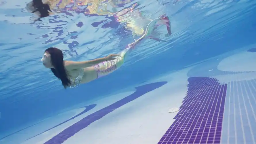 珺珺配上我的鱼尾美人鱼尾定制全小亮片