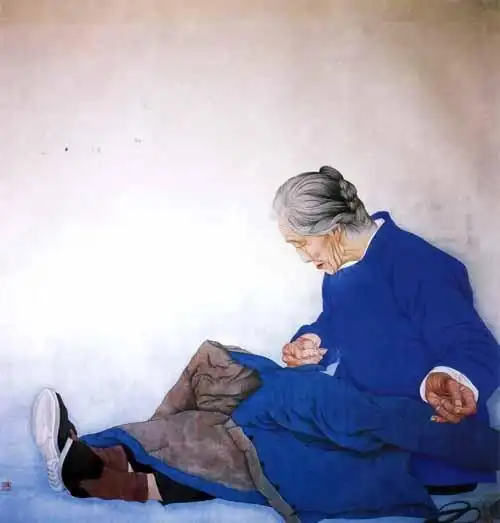 张东林作品欣赏:慈母情