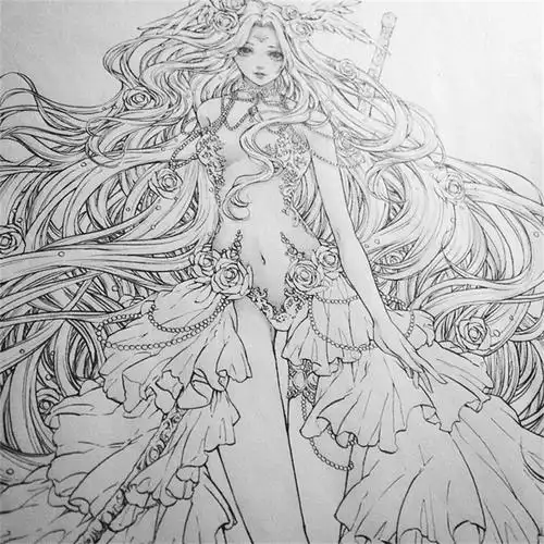 铅笔画动漫人物图片大全,大神笔下的犬夜叉铅笔画作品集(40张)