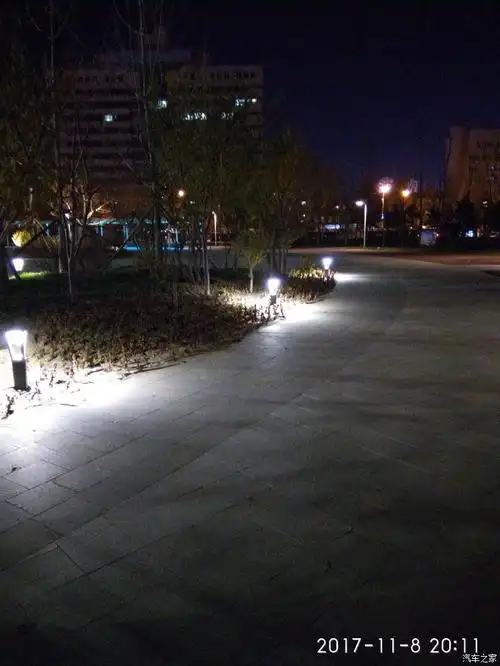 夜晚的盘锦体育公园