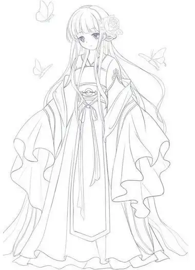 好看奇迹暖暖的简笔画