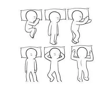 睡觉的小人简笔画