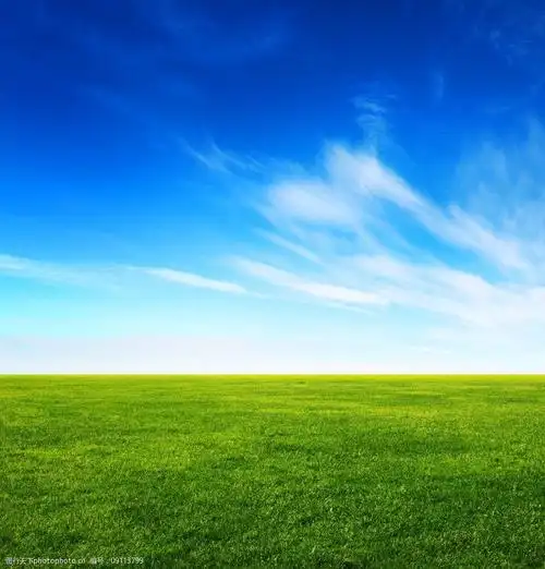 蓝天白云草原图片