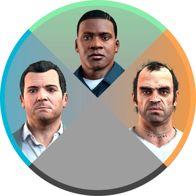 《gta5》主角快死时切换角色会发生什么?