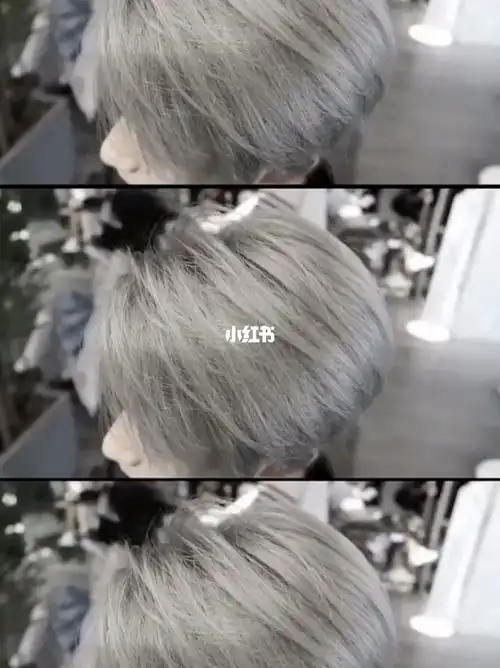 短发染这款极致米灰白色简直太好看