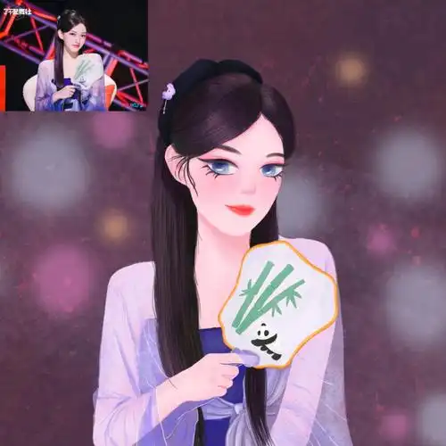 程潇头像插画已经被美女美翻了