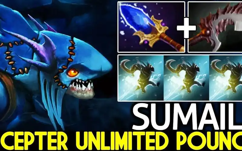 【dota2】sumail 站撸到最后一秒 轻松游走于战场的小鱼人 by dota2