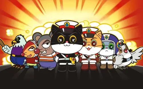 黑猫警长啊哈哈黑猫警长森林公民向你致敬.#忘不了儿时的动画