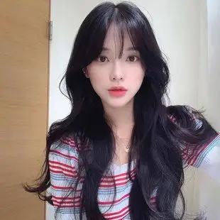假发女长发卷发自然空气刘海网