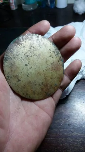 汉代日月铜镜铜光悠哉品相完美