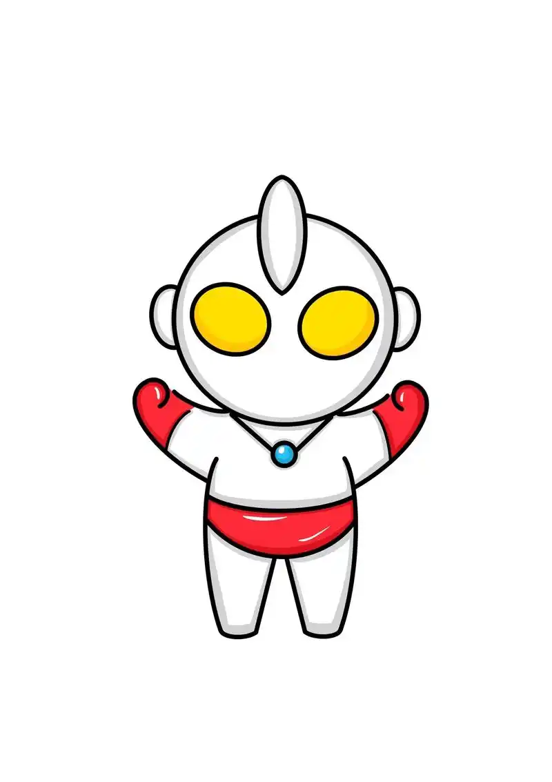 奥特曼简笔画教程.小朋友都喜欢的奥特曼简笔画教程,儿童q版奥 - 抖音