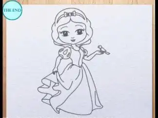 冰淇淋公主简笔画可爱