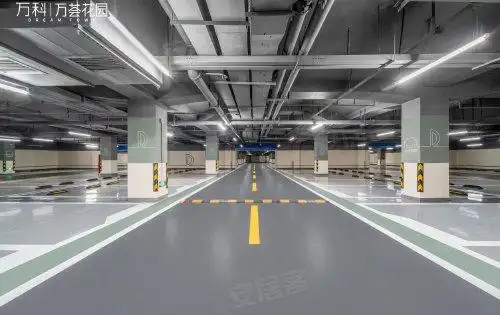 这是我们万科万荟花园室内停车场