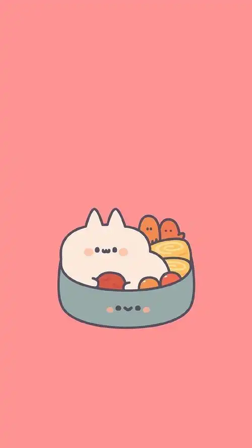 卡通可爱食品q版手绘插画