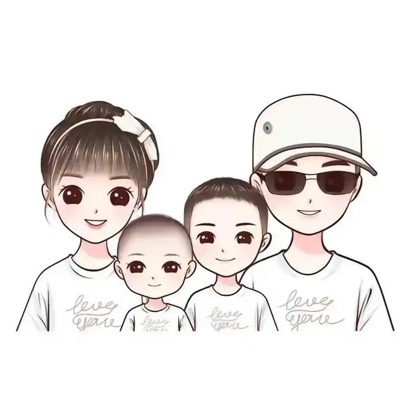 一家四口两儿子头像
