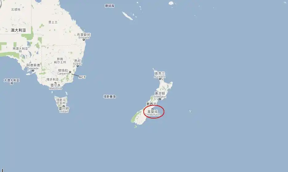 新西兰南岛克赖斯特彻奇市因强震进入紧急状态