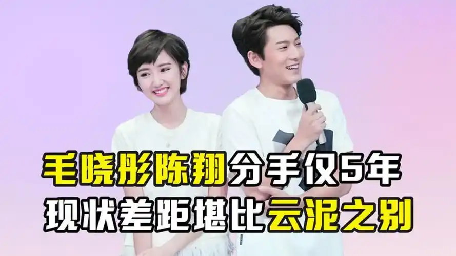 分手仅仅5年,毛晓彤与陈翔如今的人生境遇,到底有何不同