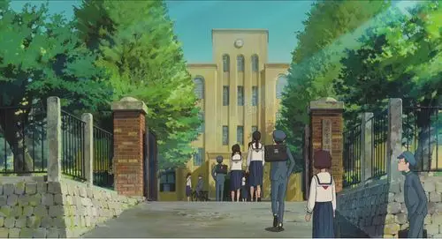 校服校园动漫场景