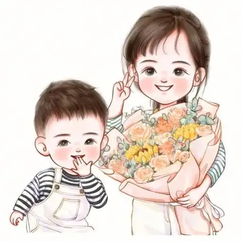 姐弟专用头像qq动漫 兄妹头像动漫一男一女