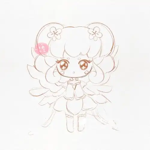 小花仙卡通精灵简笔画