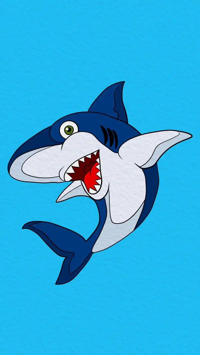 怎么画鲨鱼宝宝.baby shark, doo-doo, d - 抖音