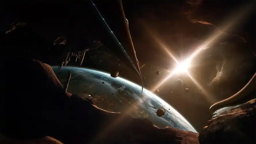 唯美太空宇宙景象高清桌面壁纸_风景壁纸_壁纸下载_美桌网